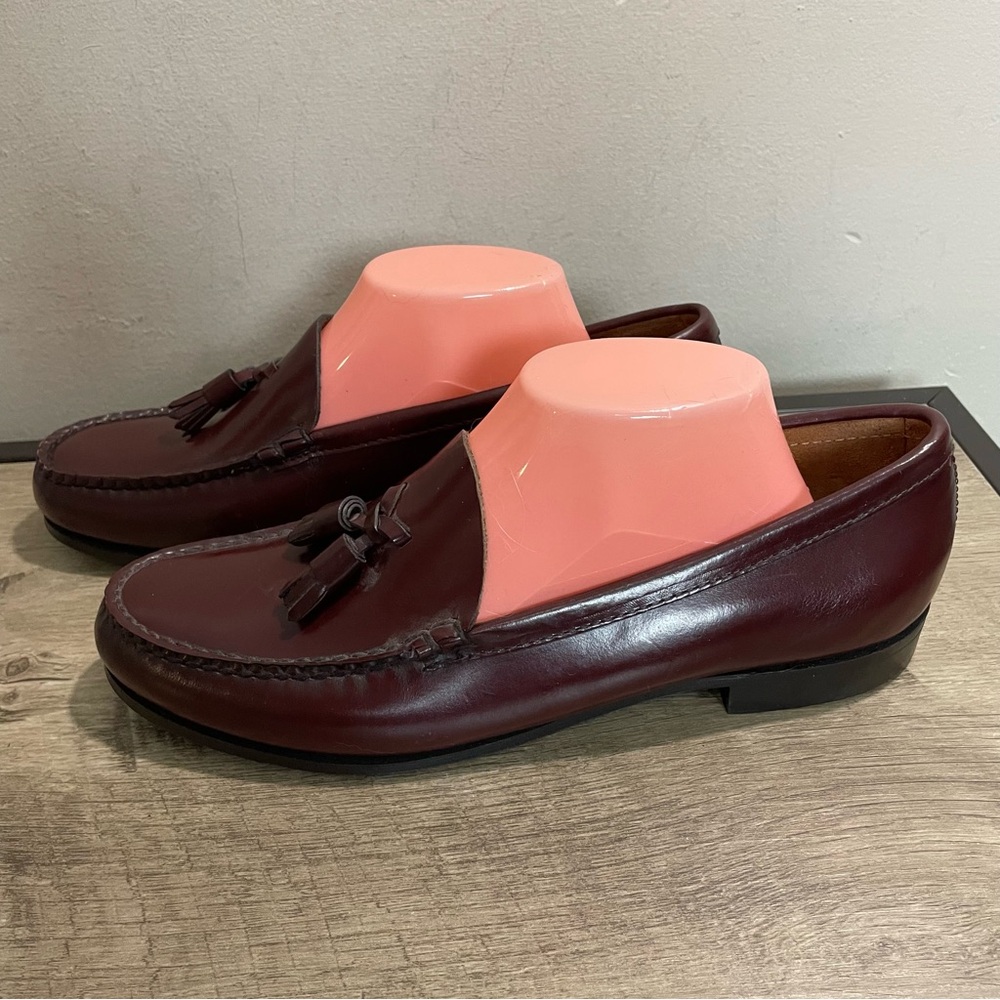 NOS! Women's WEEJUNS GH Bass CORCOVAN Leather TASSEL LOAFERS Preppy SHOES 10 B - Picture 2 of 7